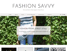 Tablet Screenshot of fashionsavvyjunkie.com